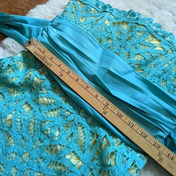 Betsey JOHNSON Battenburg lace strapless dress 6 small - Picture 13 of 15